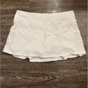 Lululemon White Pace Revival Skirt Size 8